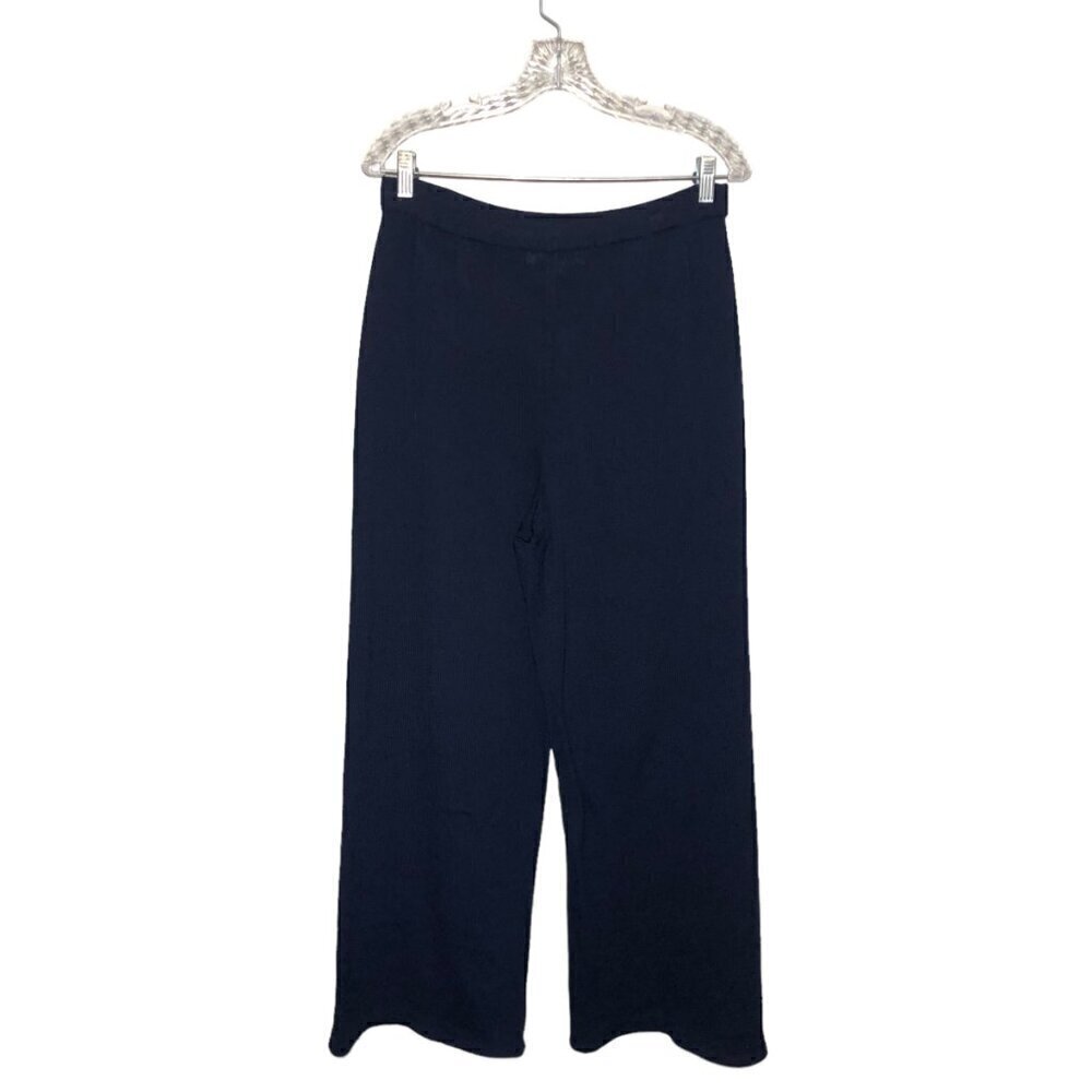 St. John Knit Wide Leg Pants Evening by Marie Gray Navy